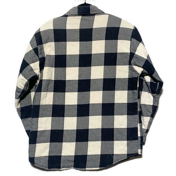 Northwest Territory Black Flannel Shirt Size Large Heavy Duty Lined Button Up - Picture 2 of 8